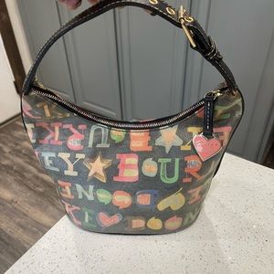 Dooney & Bourke Vintage Rainbow Zipper Bag